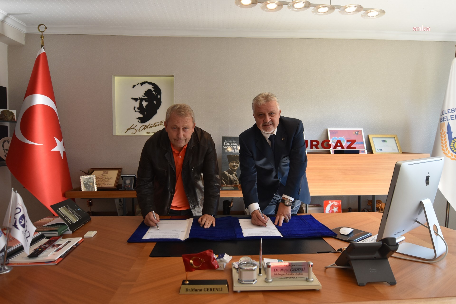 LÜLEBURGAZ'DA YAPILACAK YENİ PARK İÇİN İMZALAR ATILDI