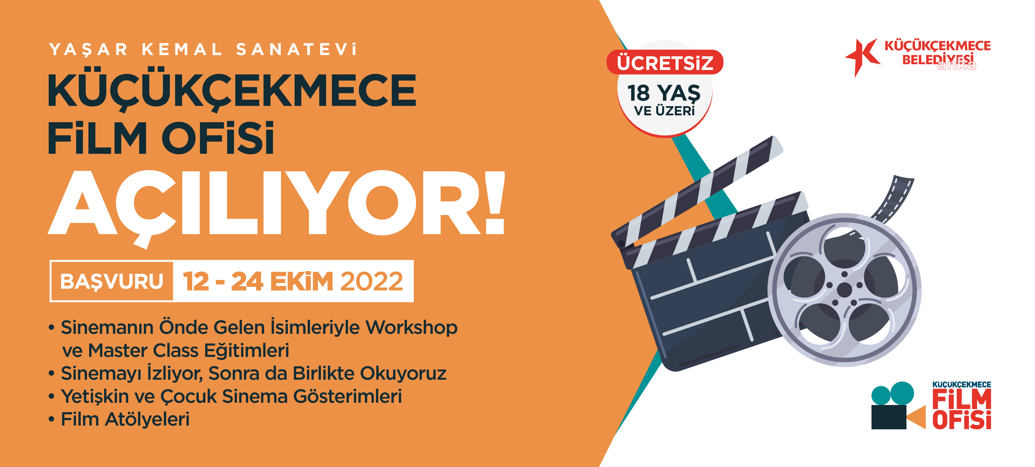 KÜÇÜKÇEKMECE BELEDİYESİ, SİNEMA TUTKUNLARI VE SEKTÖRÜN USTALARINI FİLM OFİSİNDE BİR ARAYA GETİRECEK
