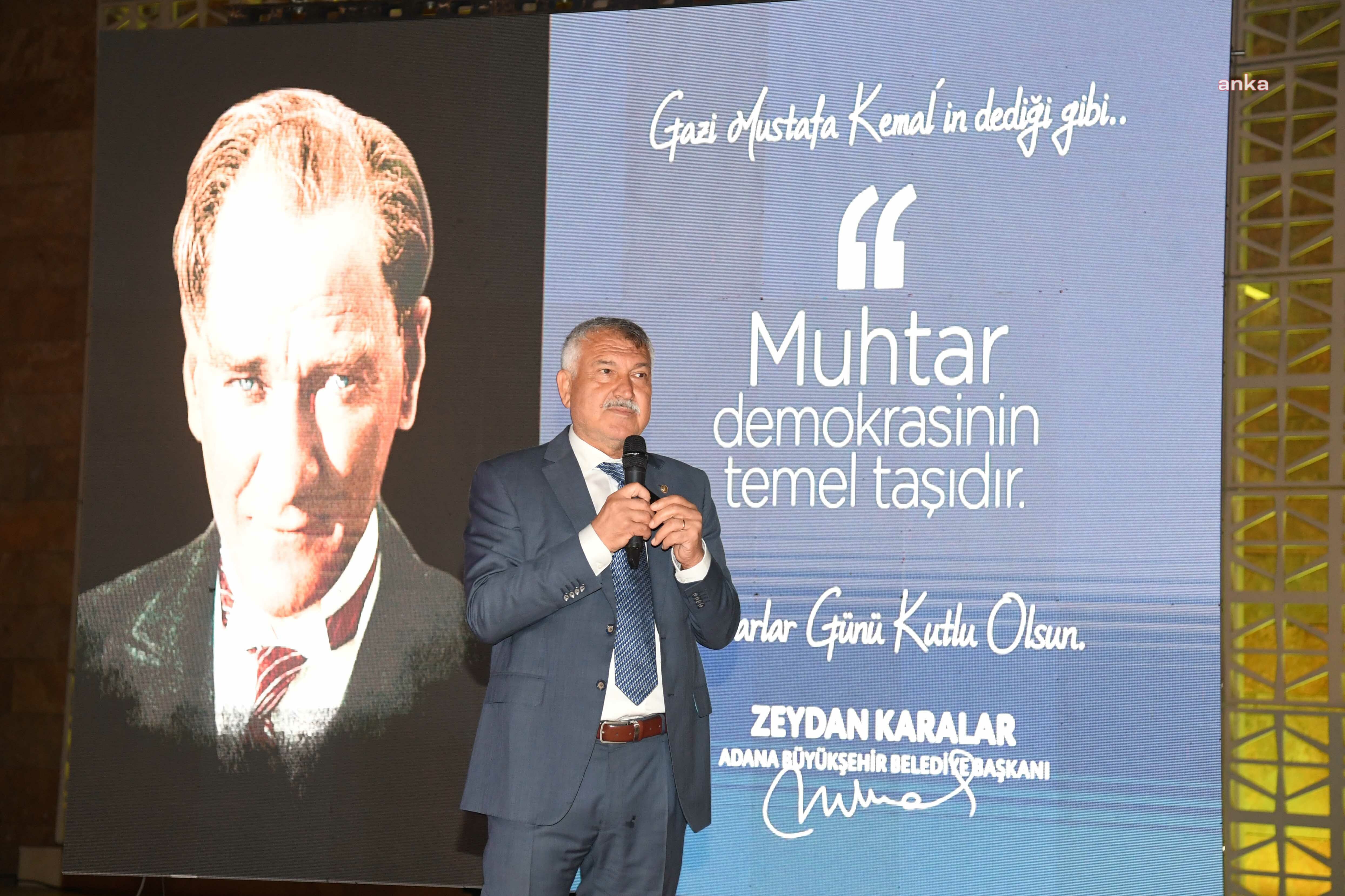 ZEYDAN KARALAR, MUHTARLAR GÜNÜ DOLAYISIYLA KENTİN MUHTARLARIYLA BİR ARAYA GELDİ