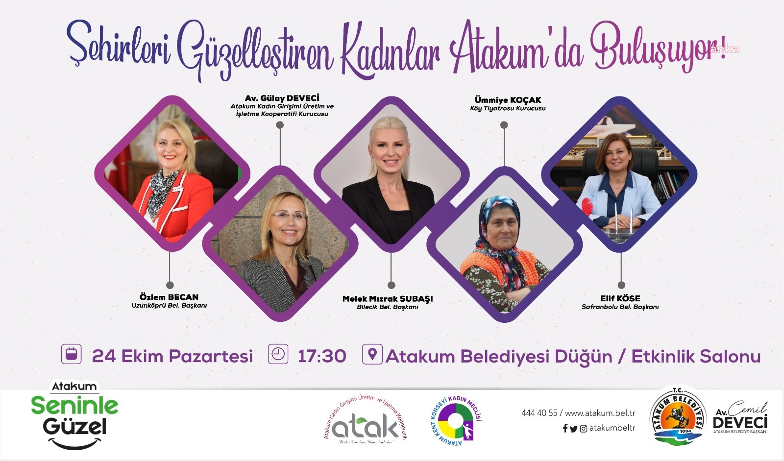 ATAKUM BELEDİYESİ’NDEN “ŞEHİRLERİ GÜZELLEŞTİREN KADINLAR ATAKUM’DA BULUŞUYOR” ETKİNLİĞİ