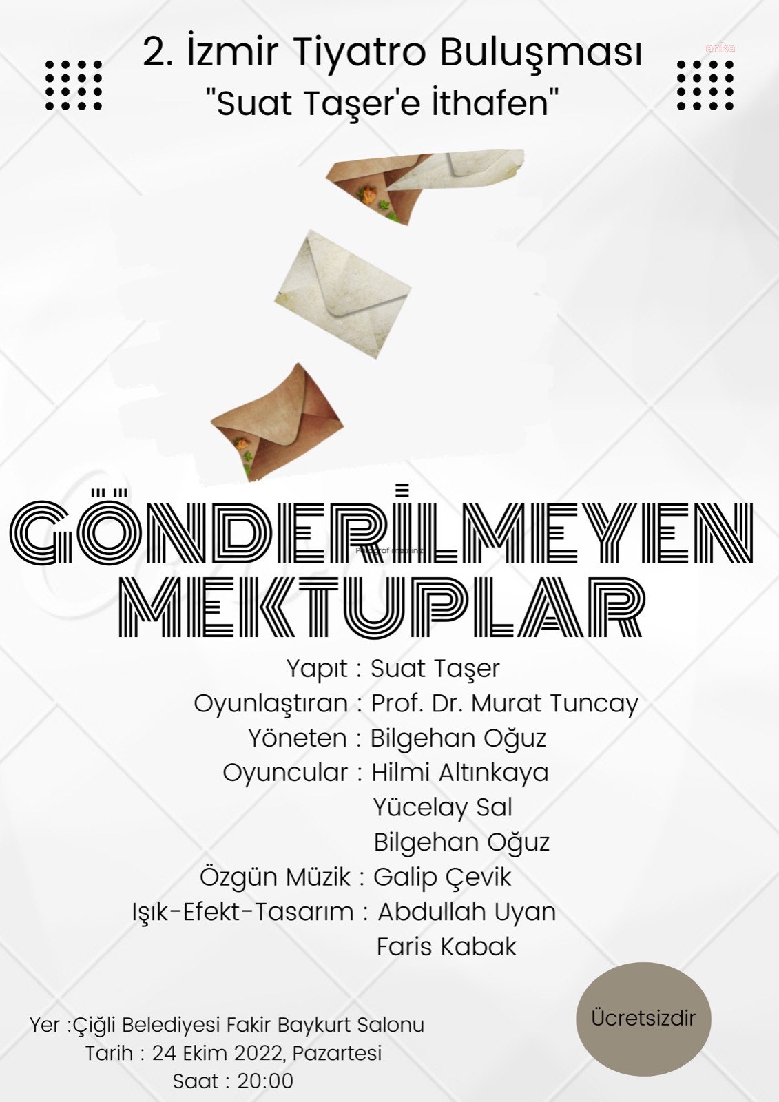 2'NCİ İZMİR TİYATROLARI BULUŞMASI SÜRÜYOR