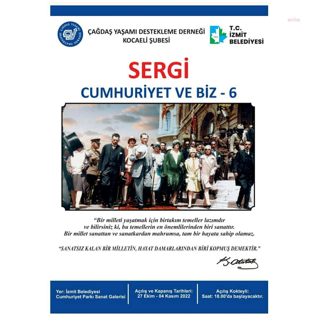 ‘CUMHURİYET VE BİZ’ SERGİSİ 27 EKİM’DE İZMİT’TE KAPILARINI AÇIYOR