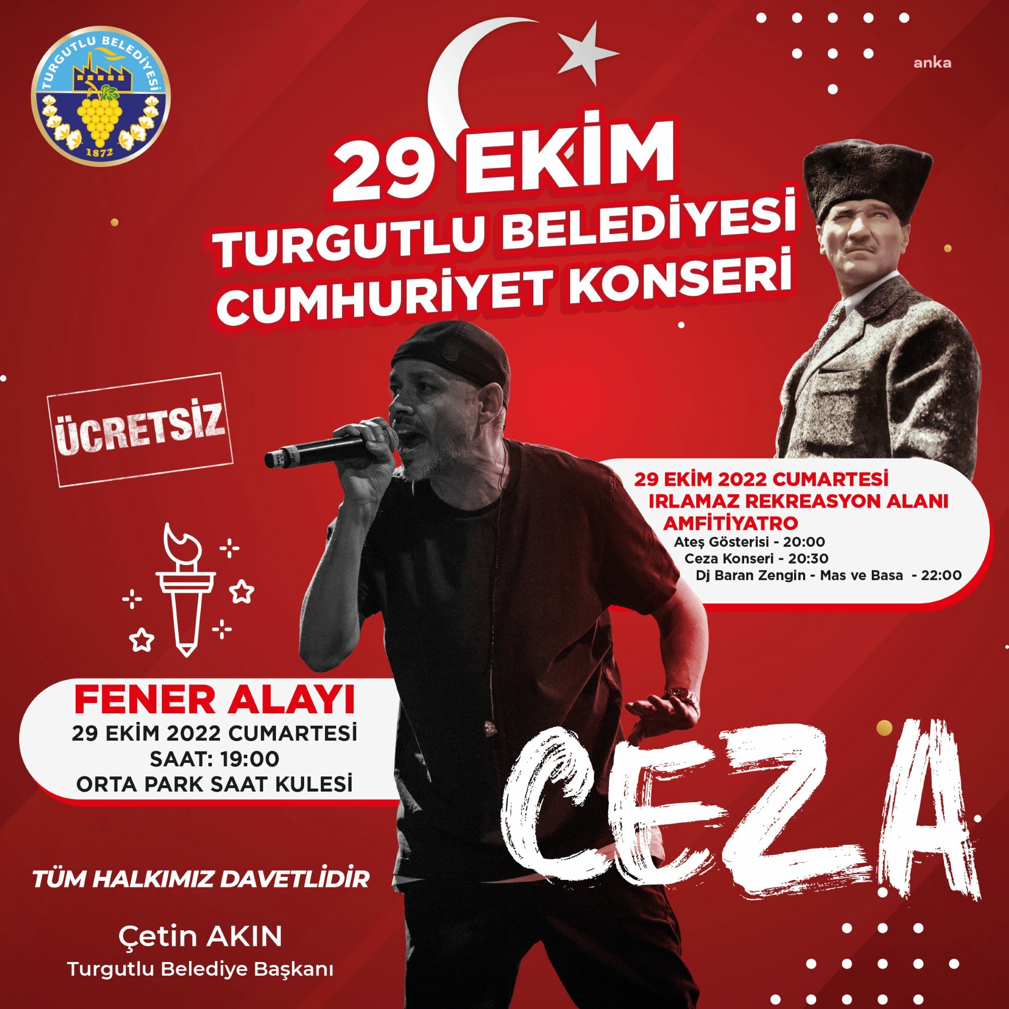 TURGUTLU BELEDİYESİ CUMHURİYET BAYRAMI KUTLAMALARINA HAZIR