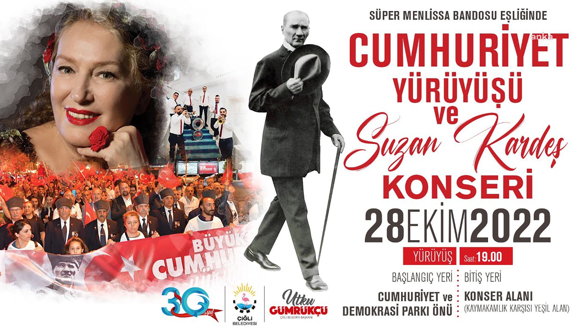 ÇİĞLİ BELEDİYESİ’NDEN CUMHURİYETİN 99. YILINA COŞKULU KUTLAMA