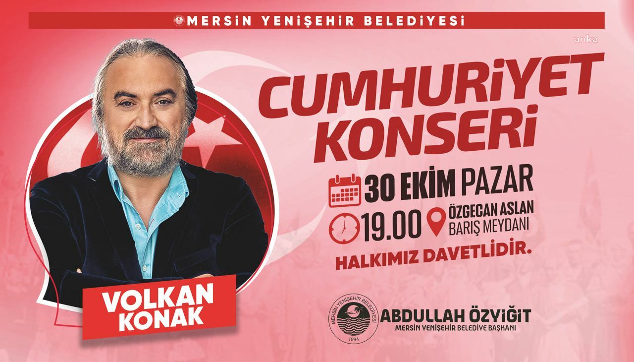 YENİŞEHİR BELEDİYESİ VOLKAN KONAK’I MERSİNLİLER'LE BULUŞTURUYOR