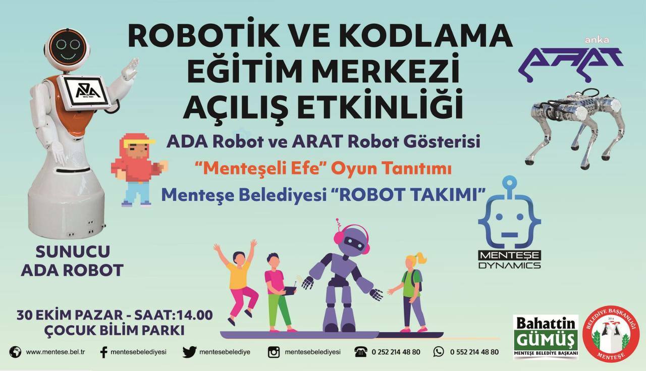 MUĞLA'NIN İLK ROBOTİK VE KODLAMA MERKEZİ, MENTEŞE'DE AÇILIYOR