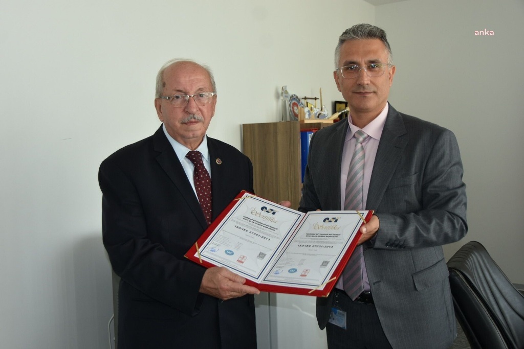 TEKİRDAĞ BÜYÜKŞEHİR, ISO 27001 BİLGİ GÜVENLİĞİ SİSTEMİ SERTİFİKA SÜRECİNİ BAŞARIYLA TAMAMLADI