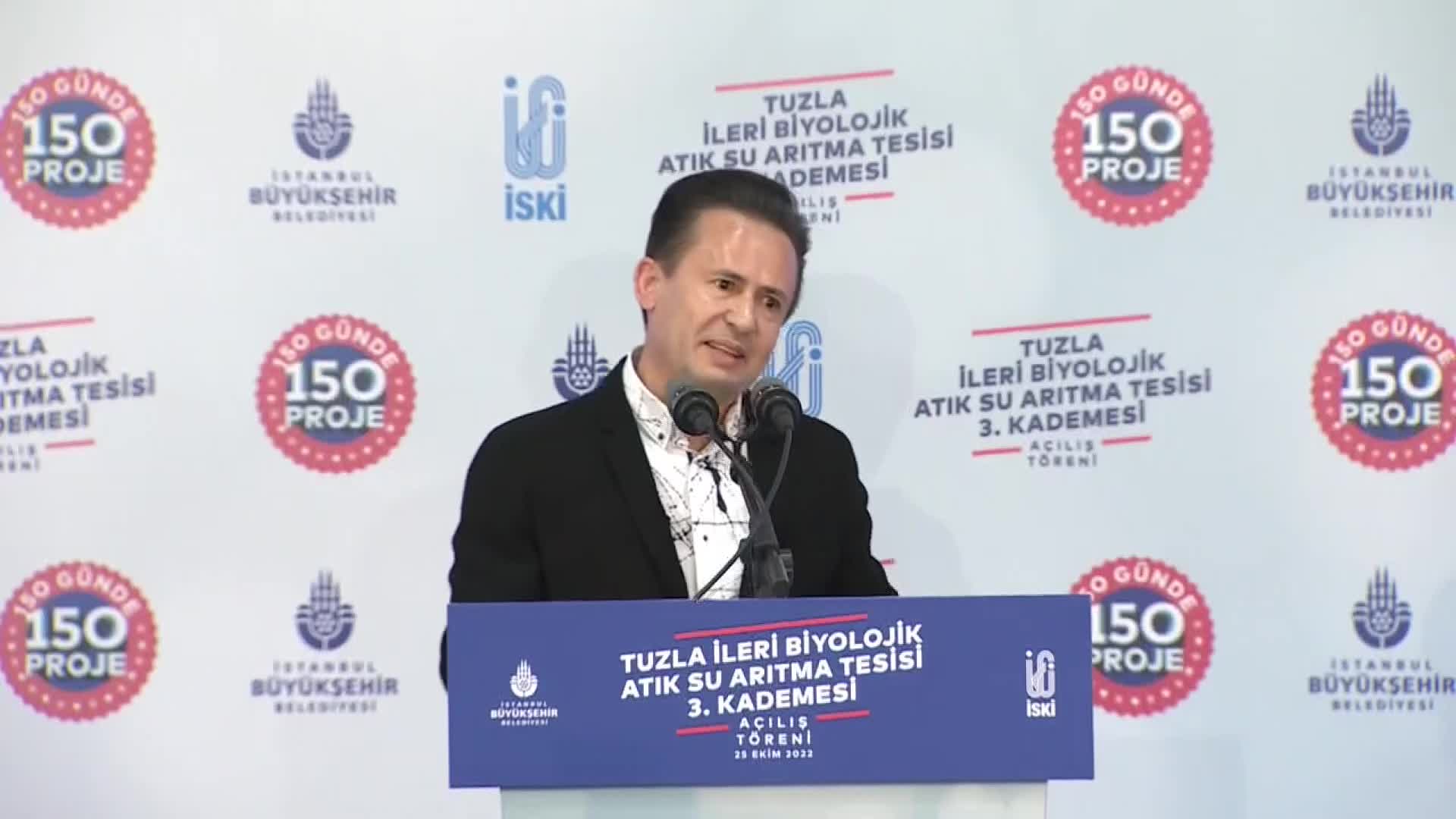 ARITMA TESİSİ AÇILIŞINDA GERGİNLİK... AKP'Lİ TUZLA BELEDİYE BAŞKANI'NIN SÖZLERİ YUHALANDI. İMAMOĞLU: “O ARKADAŞ BURAYI GERMEYE GELMİŞ, SAKİN OLALIM"
