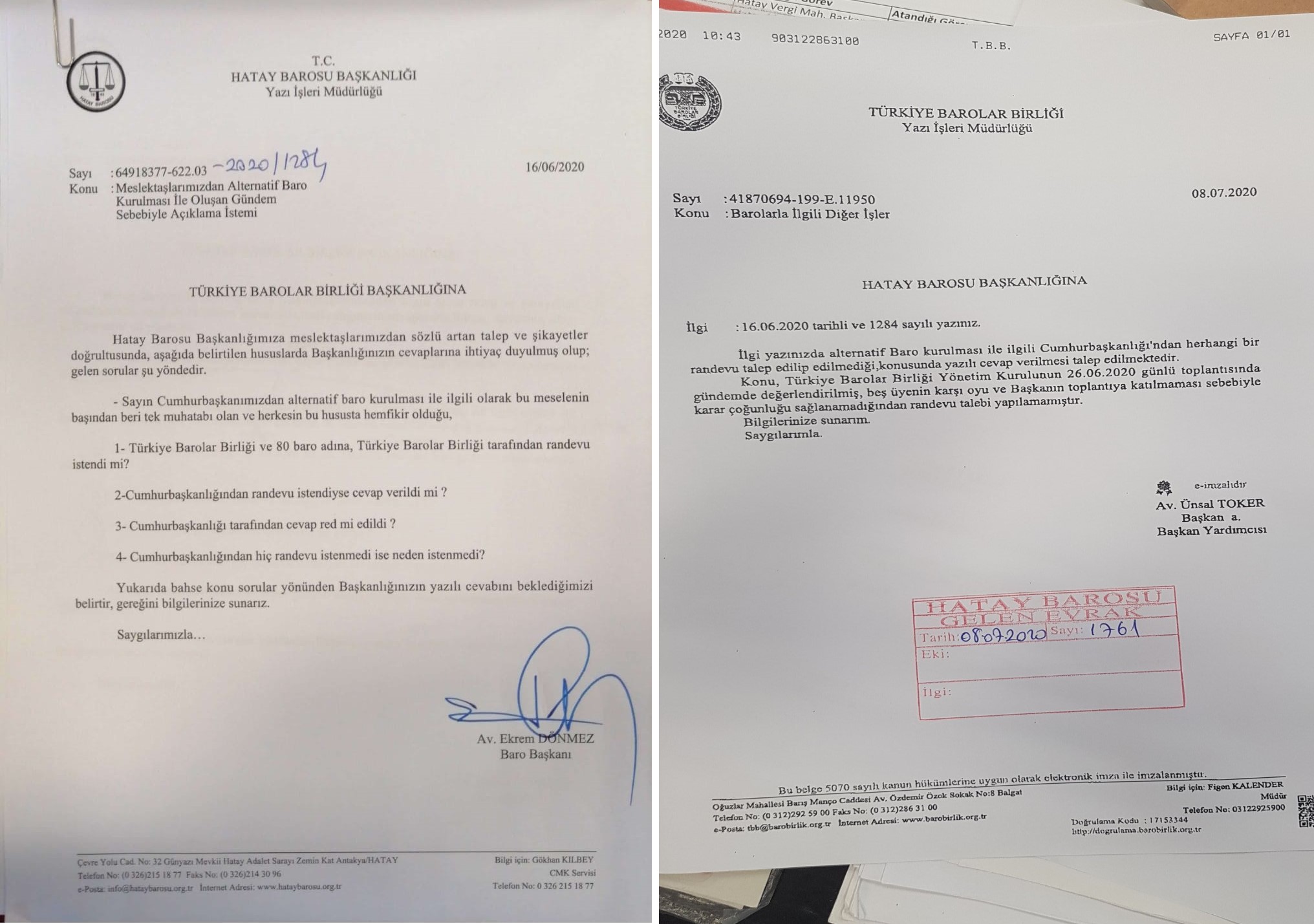 TBB’DEN ÇOKLU BARO AÇIKLAMASI: CUMHURBAŞKANINDAN RANDEVU TALEP ETMEDİK