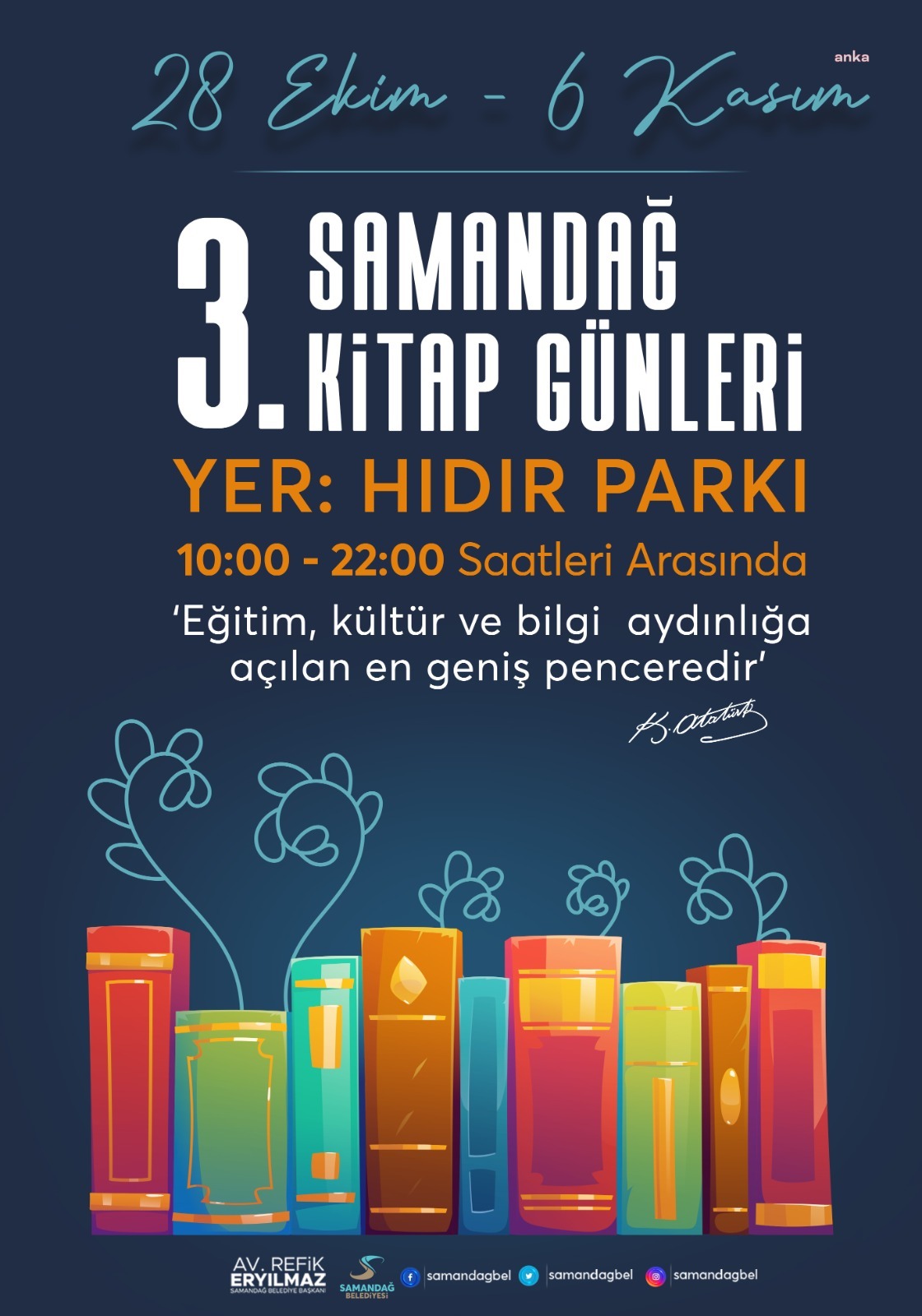 GELENEKSEL SAMANDAĞ KİTAP GÜNLERİ CUMA GÜNÜ BAŞLIYOR