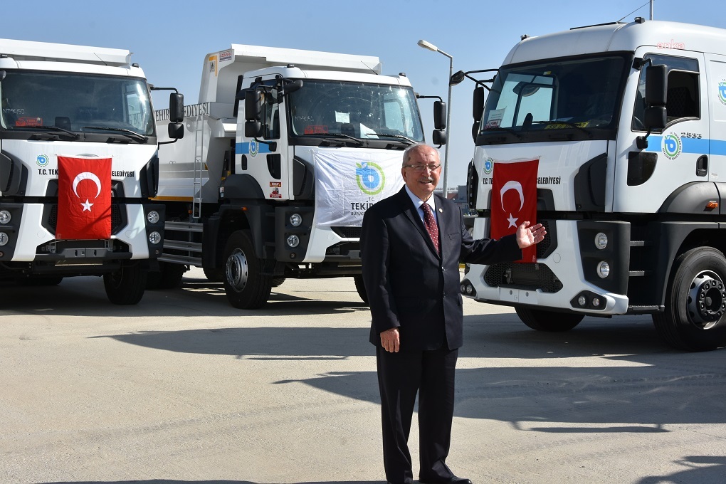 TEKİRDAĞ BÜYÜKŞEHİR, ARAÇ FİLOSUNU GÜÇLENDİRMEYE DEVAM EDİYOR