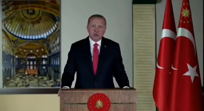 CUMHURBAŞKANI ERDOĞAN, AYASOFYA’NIN 24 TEMMUZ’DA CUMA NAMAZIYLA İBADETE AÇILACAĞINI DUYURDU
