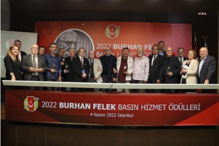 TGC 2022 BURHAN FELEK BASIN HİZMET ÖDÜLLERİ SAHİPLERİNİ BULDU