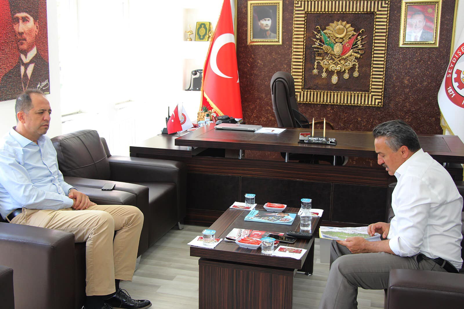 MİLLİ PARKLAR MÜDÜRÜ ŞAHİN, SEYDİŞEHİR BELEDİYE BAŞKANI TUTAL'I ZİYARET ETTİ