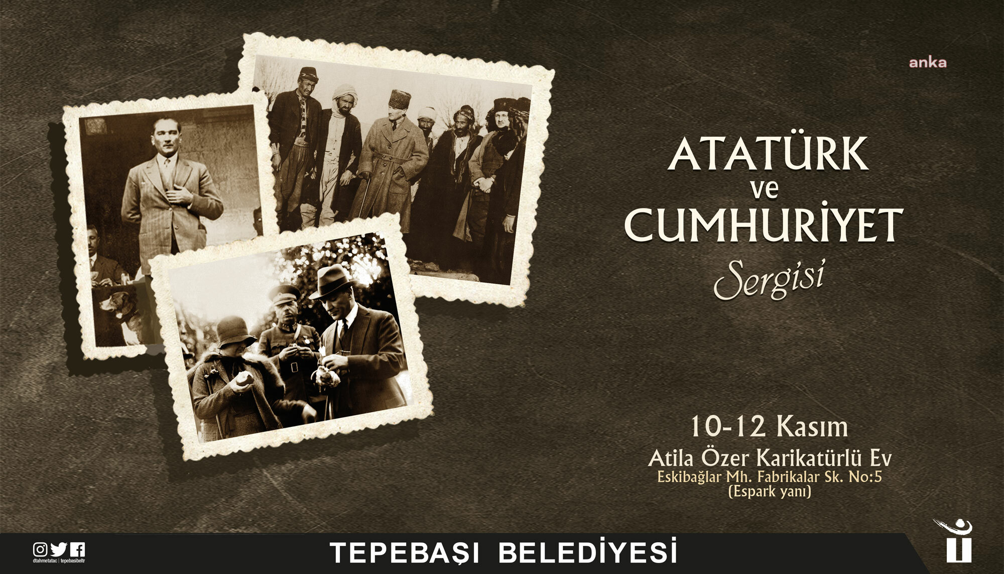 TEPEBAŞI BELEDİYESİ'NDEN ATATÜRK VE CUMHURİYET SERGİSİ