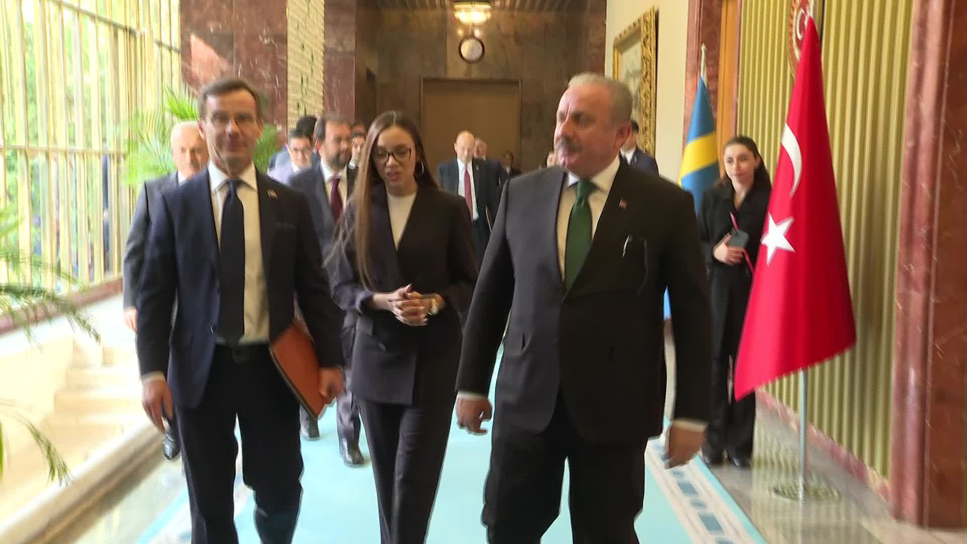 MUSTAFA ŞENTOP, İSVEÇ BAŞBAKANI KRISTERSSON'U AĞIRLADI: "TÜRKİYE ÜÇLÜ MUTABAKAT’A GÜVENEREK SÜRECİN BAŞLATILMASINA İZİN VERDİ. ANCAK ENDİŞELERİNİN TAMAMEN HAKLI OLDUĞUNUN ALTINI ÇİZMEK İSTERİM"