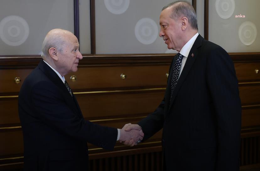 CUMHURBAŞKANI ERDOĞAN İLE MHP GENEL BAŞKANI BAHÇELİ’NİN GÖRÜŞMESİ SONA ERDİ