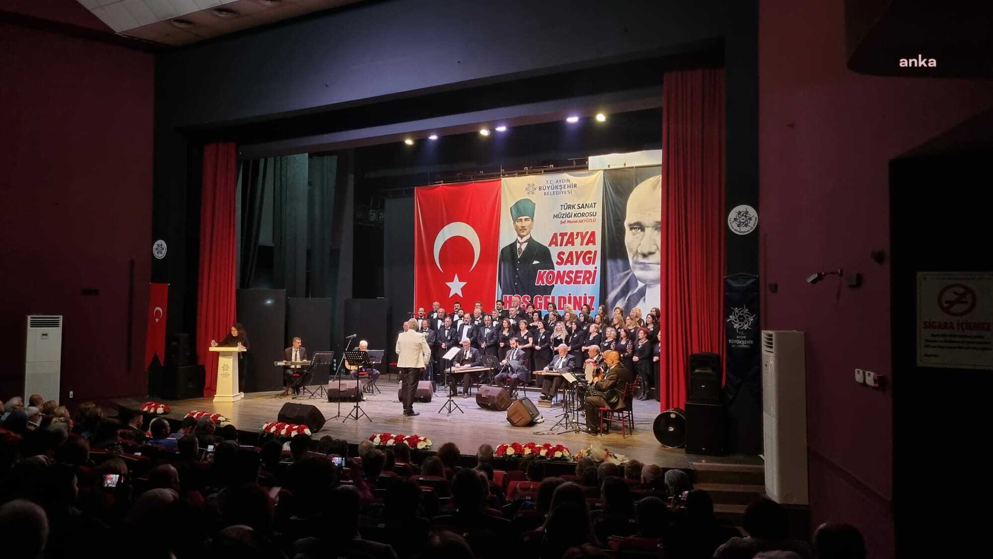AYDIN BÜYÜKŞEHİR BELEDİYESİ, ATA'YA SAYGI KONSERİ DÜZENLEDİ