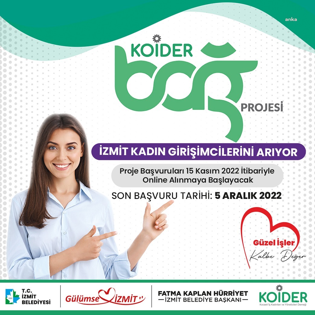 İZMİT BELEDİYESİ'NİN KADIN GİRİŞİMİNİ DESTEKLEYEN BAĞ PROJESİ TANITILACAK