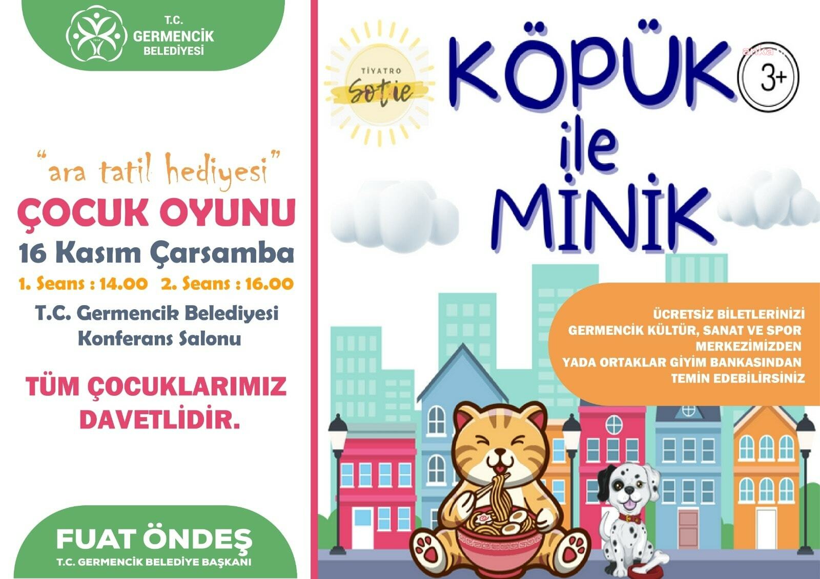 GERMENCİK BELEDİYESİ'NDEN ÖĞRENCİLERE ARA TATİL HEDİYESİ
