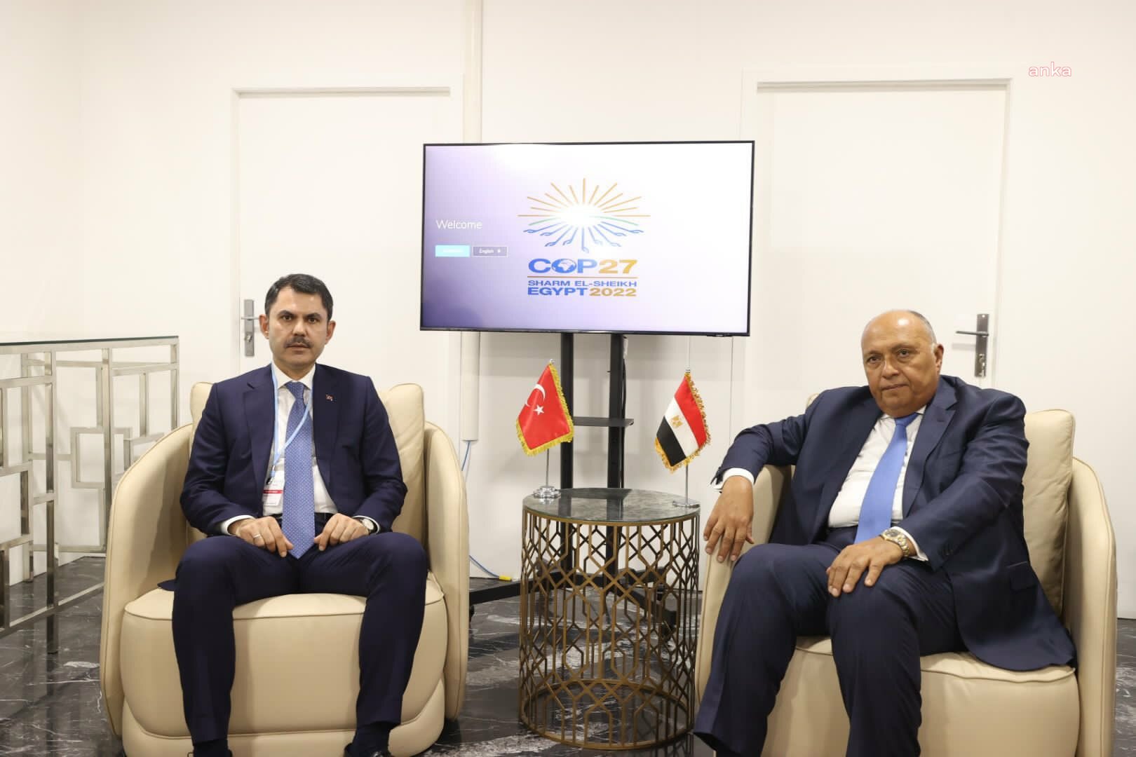 BAKAN MURAT KURUM, MISIR DIŞİŞLERİ BAKANI SEMİH SHOUKRİ İLE GÖRÜŞTÜ