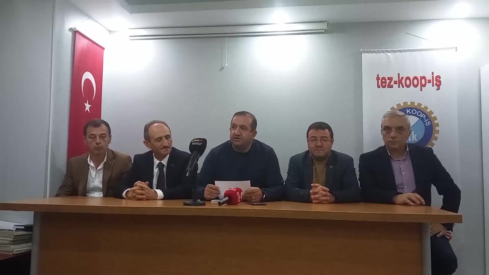 TEZ-KOOP-İŞ İŞÇİLERİ ONDOKUZ MAYIS ÜNİVERSİ'NE GREV KARARI ASTI