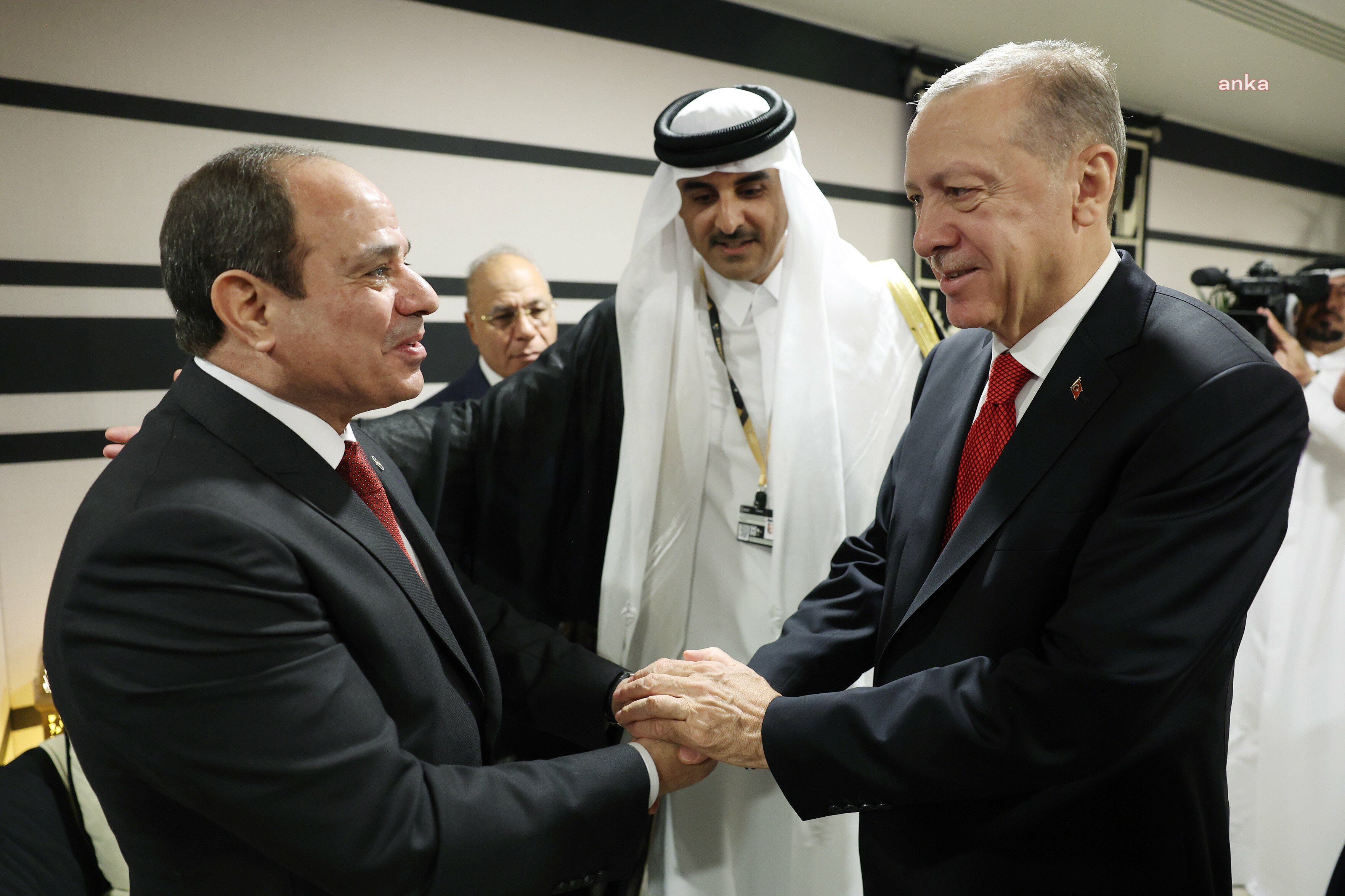 CUMHURBAŞKANI ERDOĞAN, MISIR CUMHURBAŞKANI SİSİ İLE GÖRÜŞTÜ