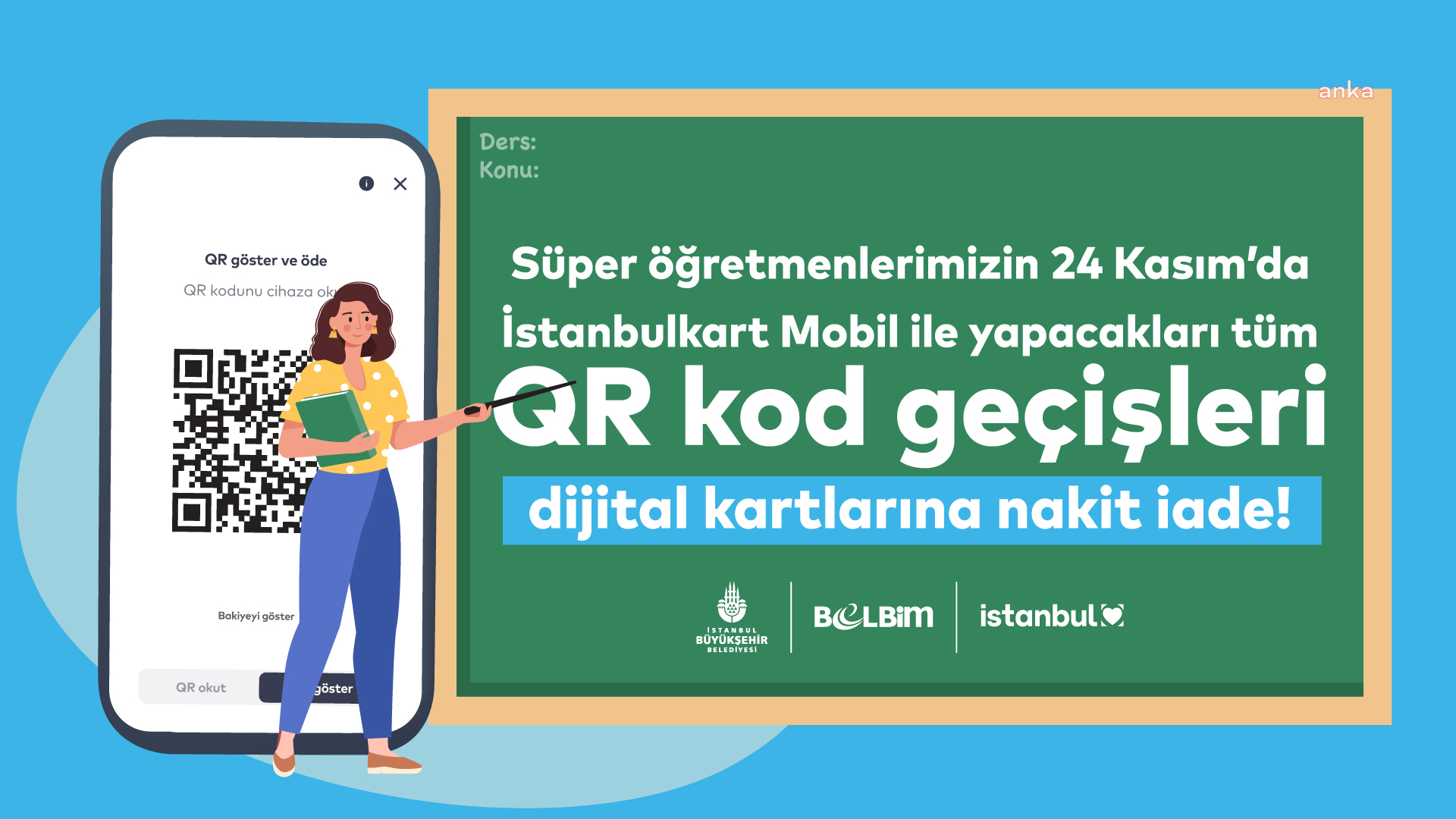 İBB, 24 KASIM’DA ÖĞRETMENLERE ÜCRETSİZ ULAŞIM İMKANI SAĞLAYACAK