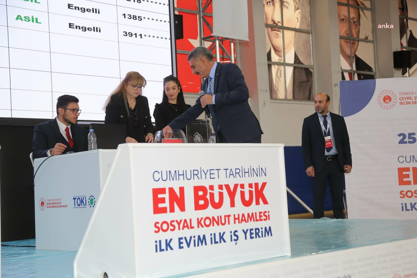 TUNCELİ’DE 2 BİN 825 KİŞİNİN BAŞVURDUĞU 250 TOKİ KONUTU İÇİN KURA ÇEKİLDİ
