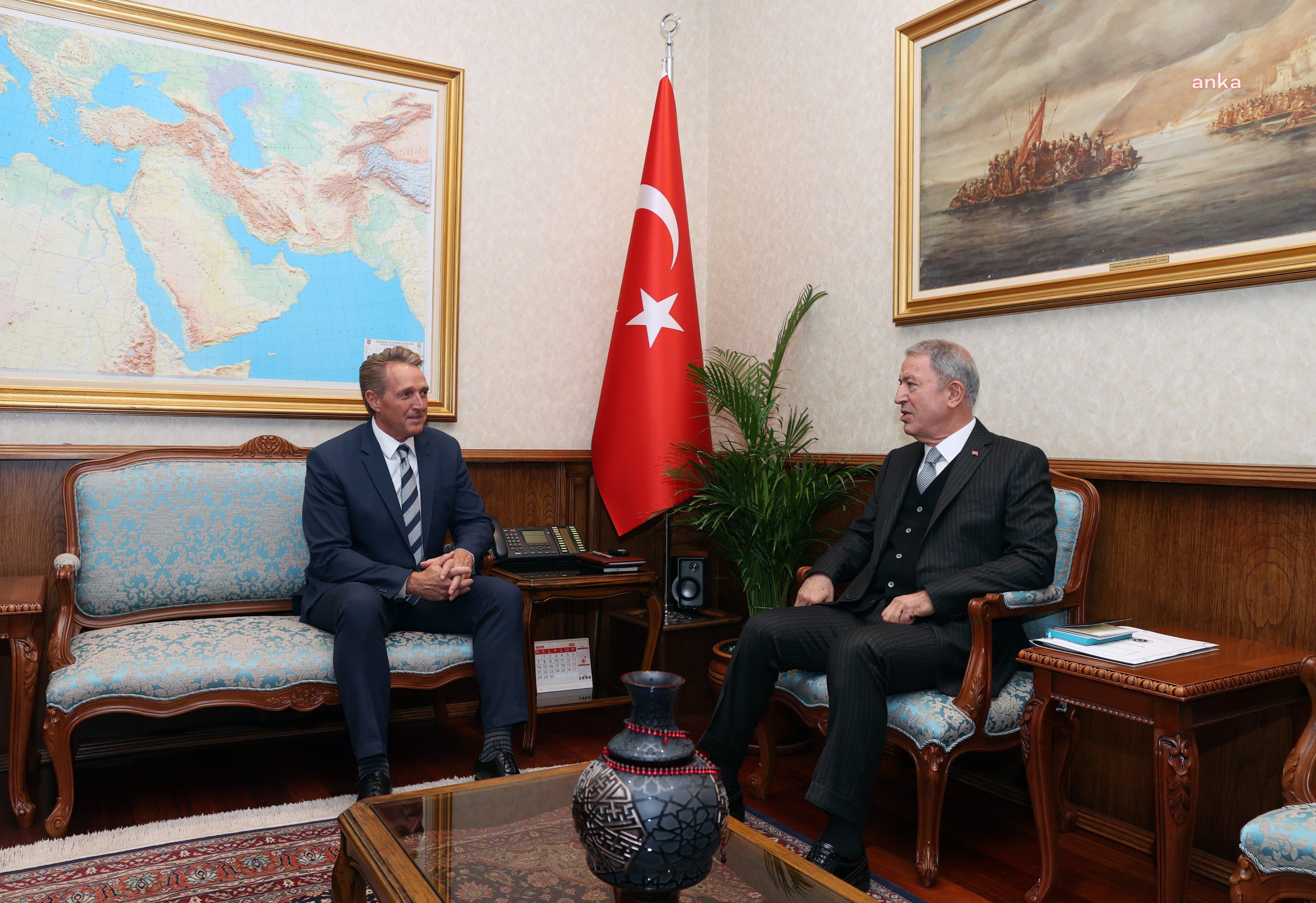 HULUSİ AKAR, ABD BÜYÜKELÇİSİ JEFFRY FLAKE İLE GÖRÜŞTÜ