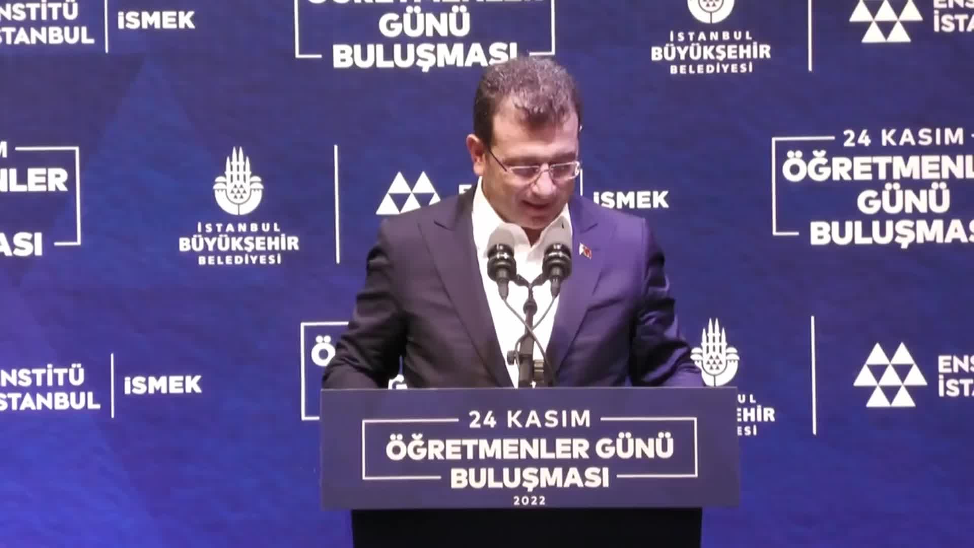 24 KASIM ÖĞRETMENLER GÜNÜ’NDE 1500 ÖĞRETMENLE BİR ARAYA GELEN İMAMOĞLU: TOPLUMUN İHTİYAÇ DUYDUĞU ALANLARA DOKUNMAYA DEVAM EDECEĞİZ