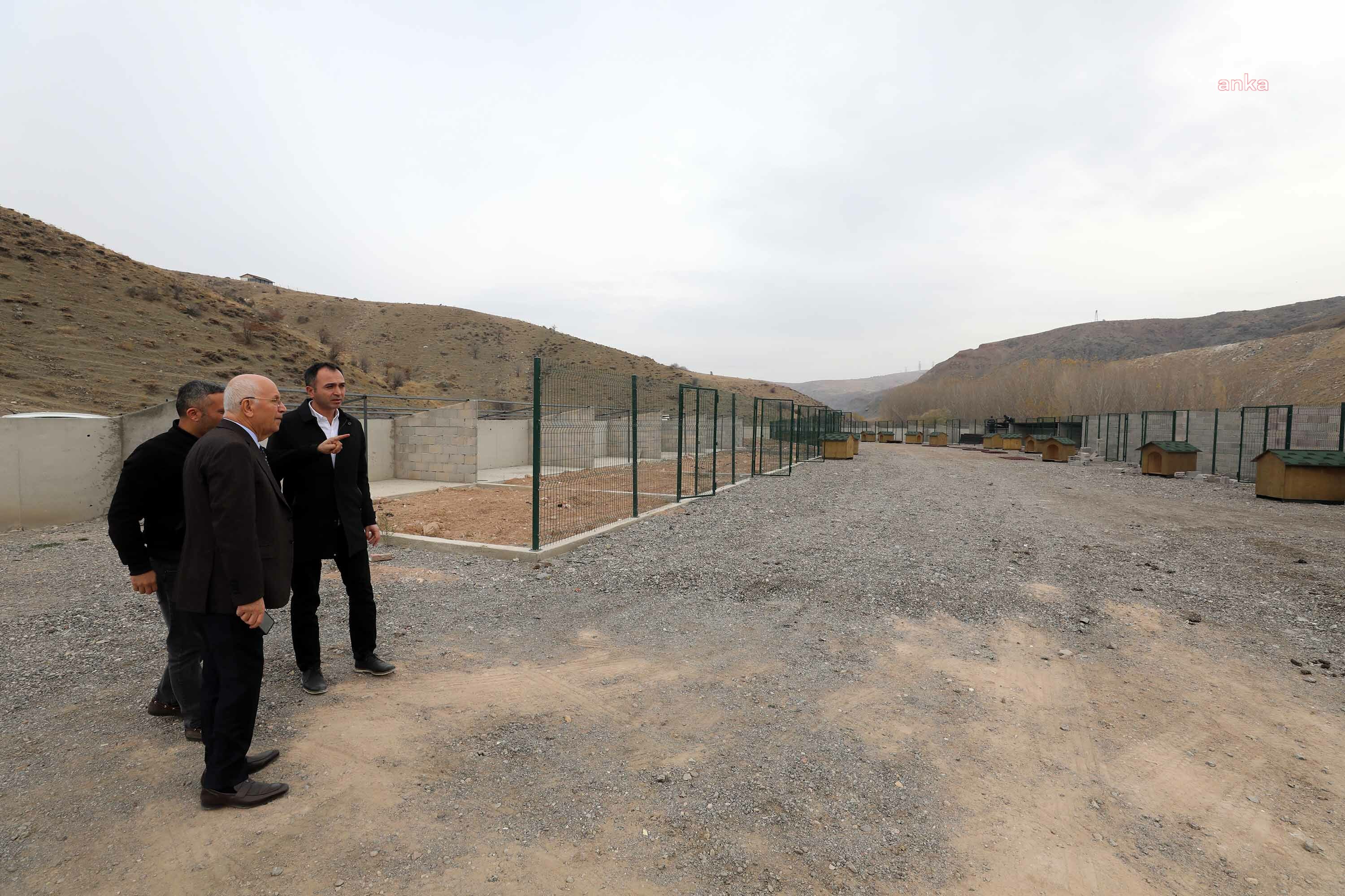 YENİMAHALLE BELEDİYE BAŞKANI YAŞAR, HAYVAN BARINAĞINDA DEVAM EDEN ÇALIŞMALARI İNCELEDİ