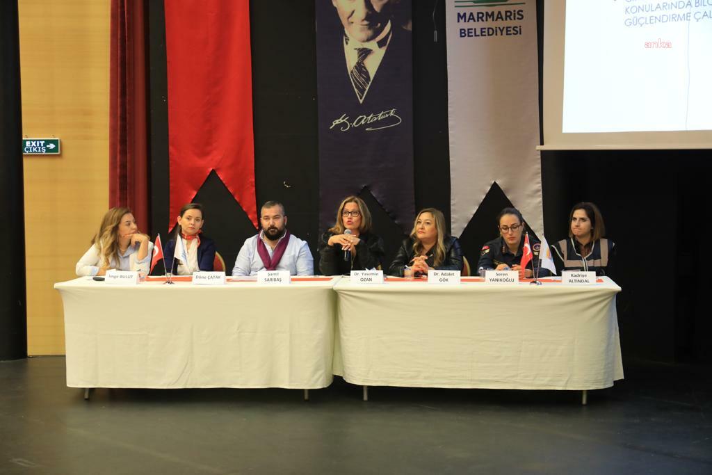 MARMARİS’TE KADINA YÖNELİK ŞİDDETE KARŞI FARKINDALIK PANELİ