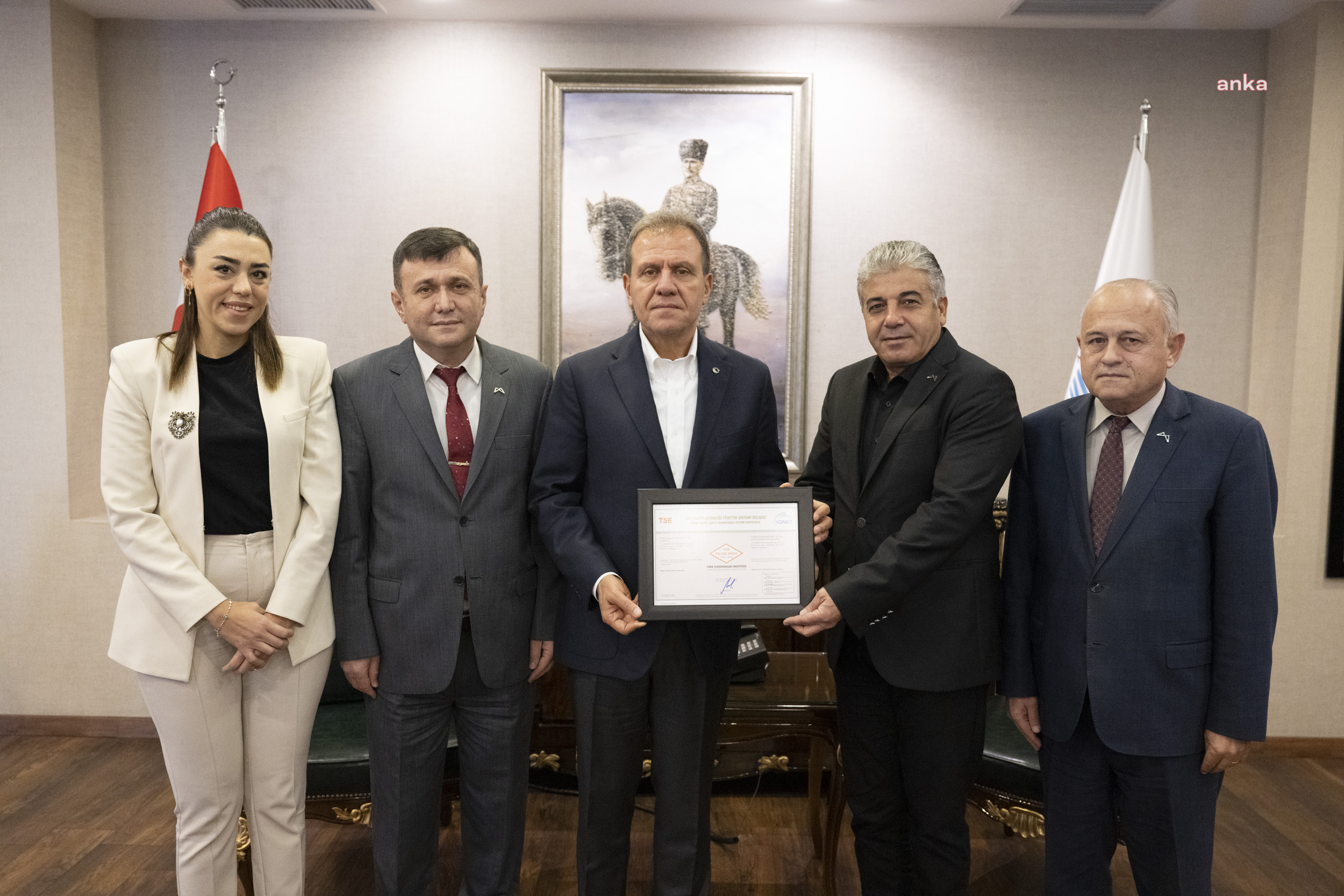 MERSİN BÜYÜKŞEHİR’İN ‘YOL TRAFİK GÜVENLİĞİ YÖNETİM SİSTEMİ BELGESİ’ YENİLENDİ
