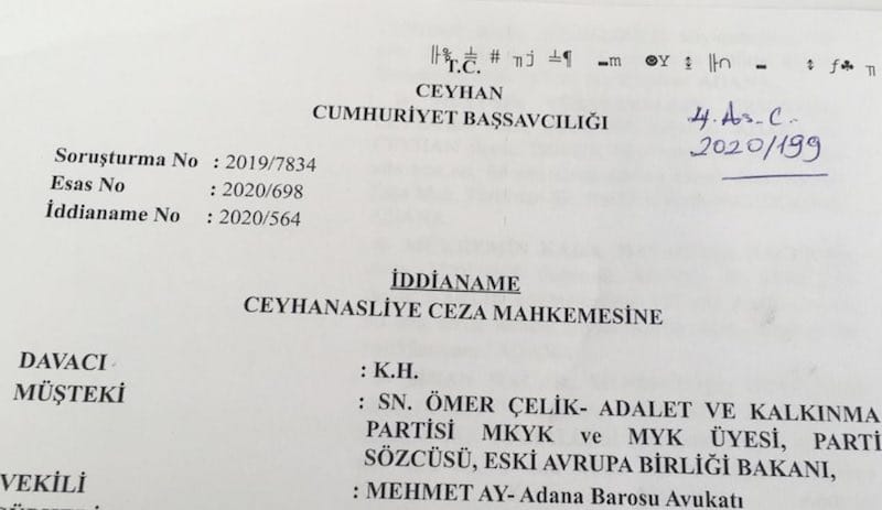 "İDDİANAMEYE 'SAYIN' YAZAN CÜBBESİNE İLİK AÇAR"
