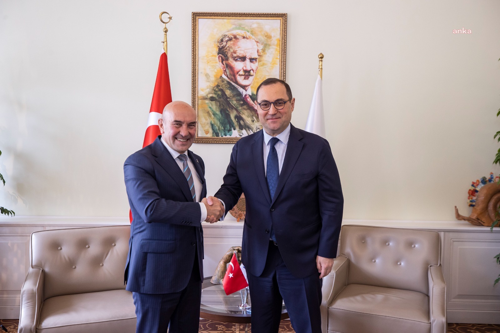 TUNÇ SOYER, GÜRCİSTAN BÜYÜKELÇİSİ GİORGİ JANJGAVA'YI AĞIRLADI