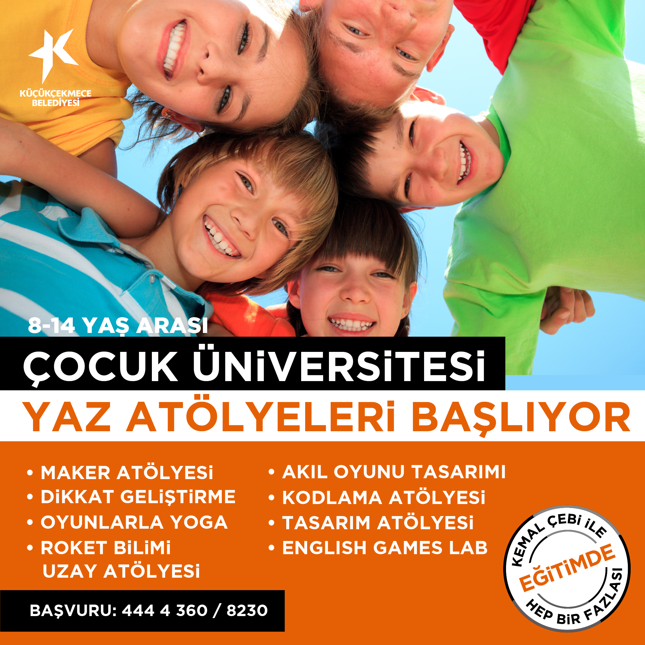 KÜÇÜKÇEKMECE’DE ÇOCUKLAR İÇİN YAZ ATÖLYELERİ BAŞLADI