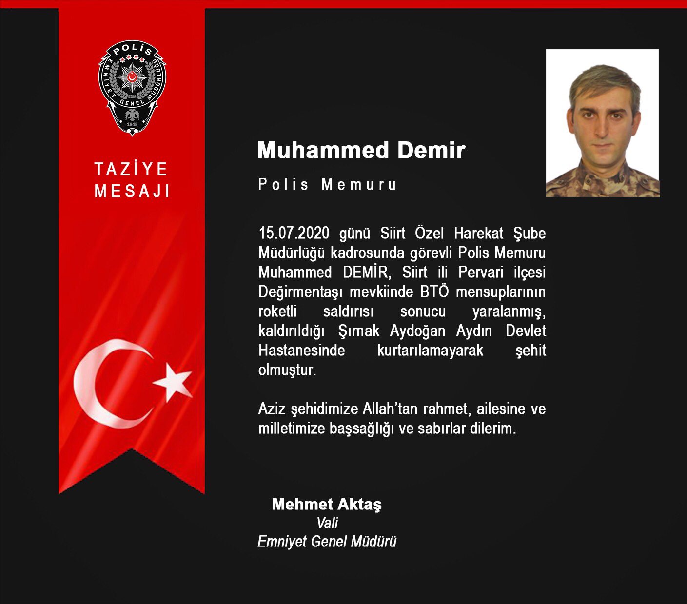 SİİRT’TE 2 ŞEHİT