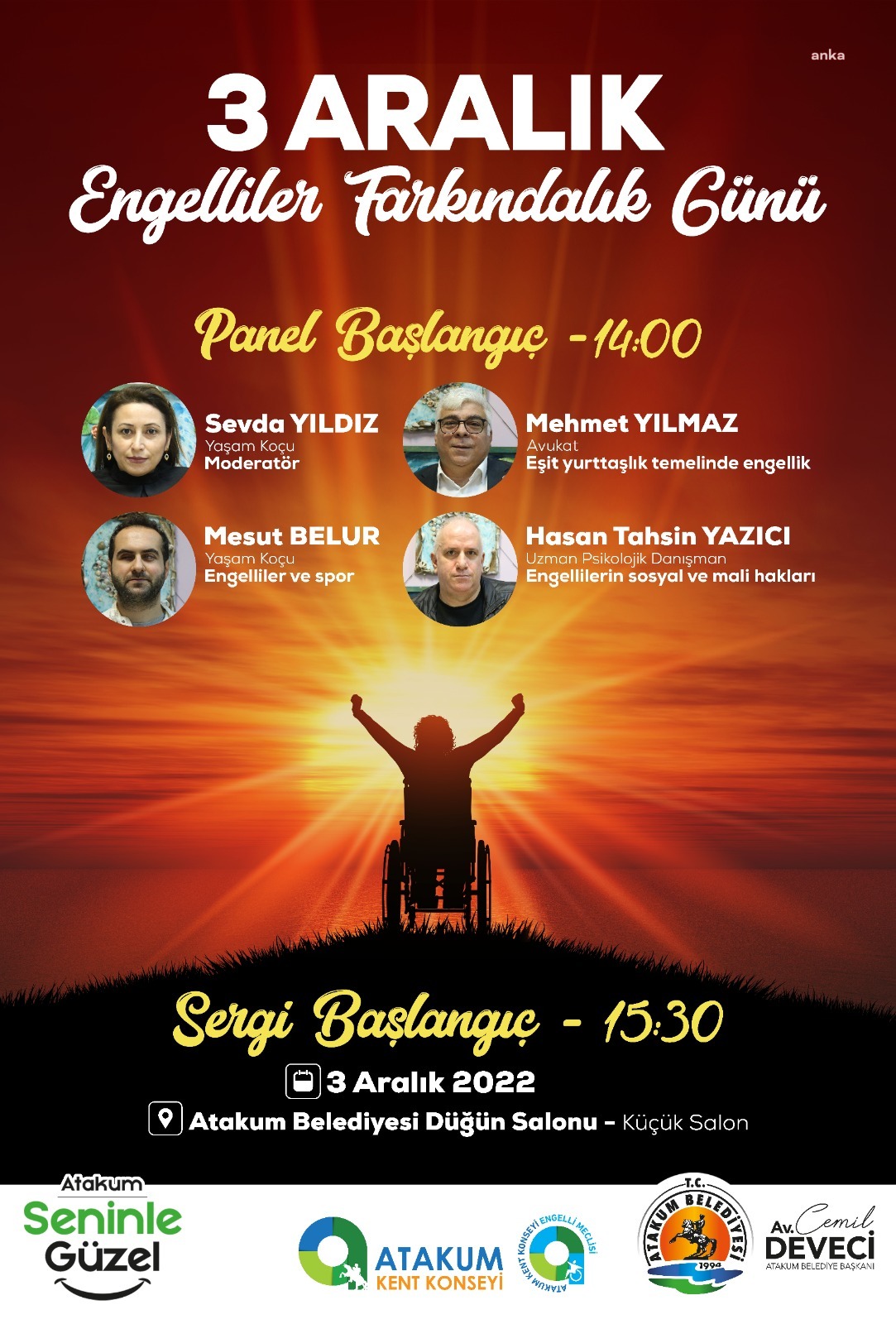 ATAKUM BELEDİYESİ’NDEN ENGELLİLER GÜNÜ'NDE ‘ENGELSİZ PANEL’