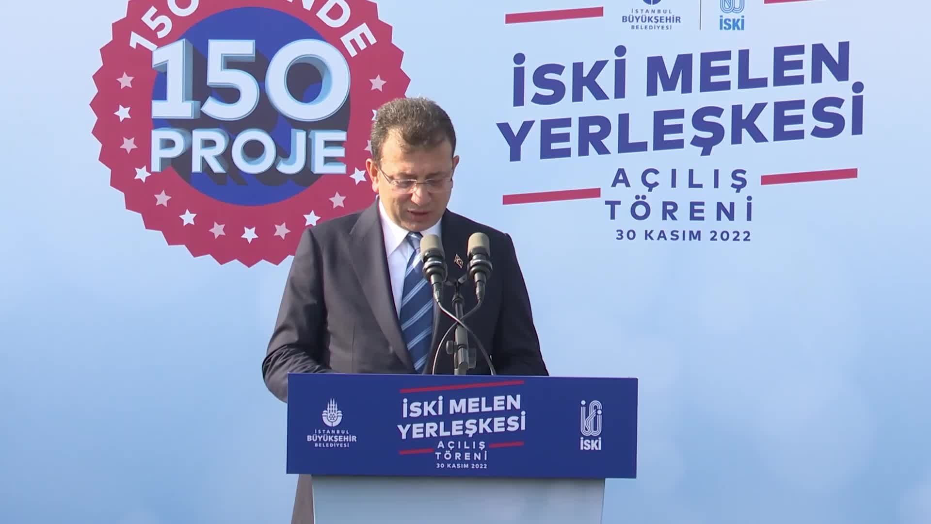 İSKİ, MELEN’İN KALBİNDE HİZMET VERECEK. İMAMOĞLU: "MELEN'İN BİTİRİLEMEMESİNDEN KAYNAKLI 12-13 MİLYAR LİRA ÇÖP OLDU"