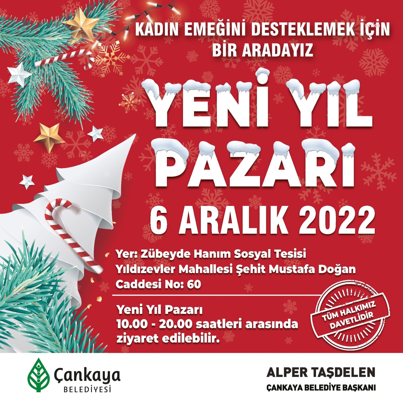ÇANKAYALI KADINLARDAN ‘YENİ YIL PAZARI’