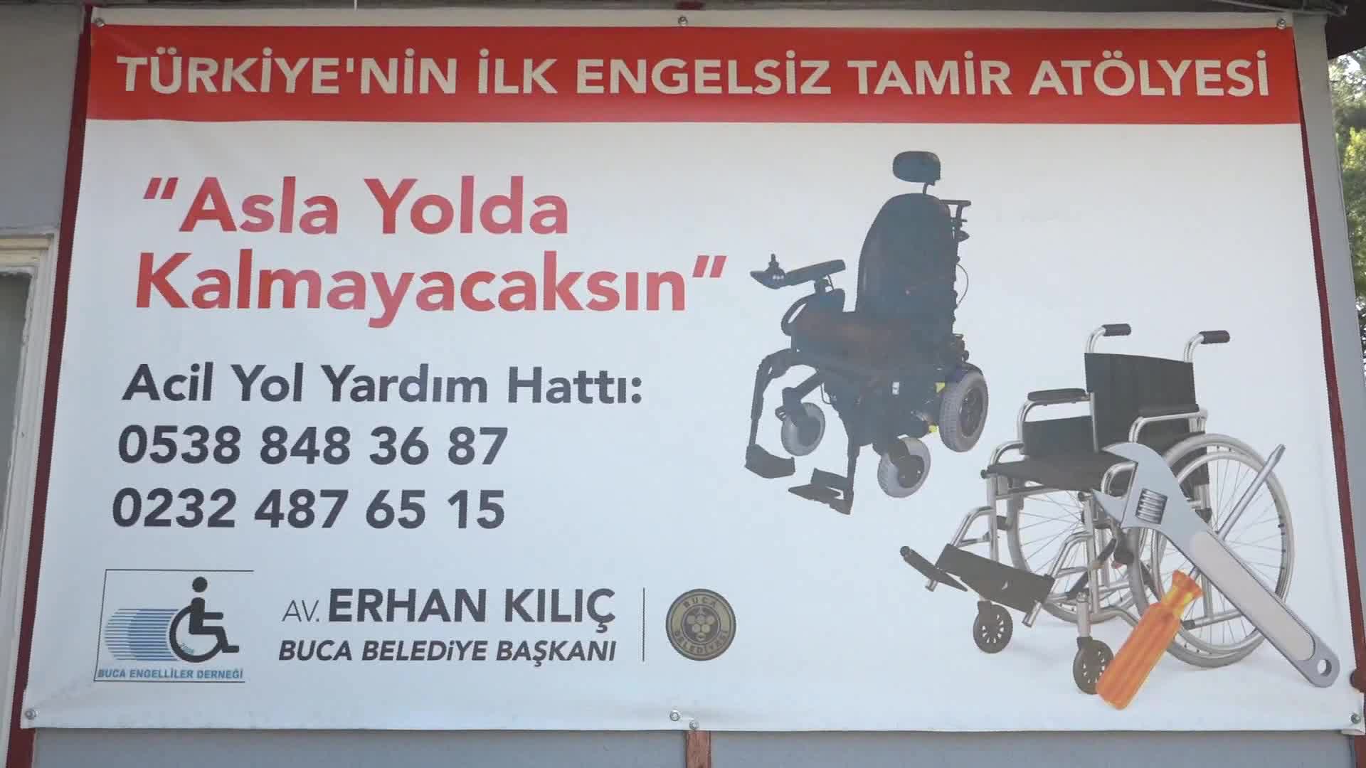 BUCA BELEDİYESİ'NİN “ENGELLİ TAMİR İSTASYONU”, ENGELLİLERİN İMDADINA YETİŞİYOR