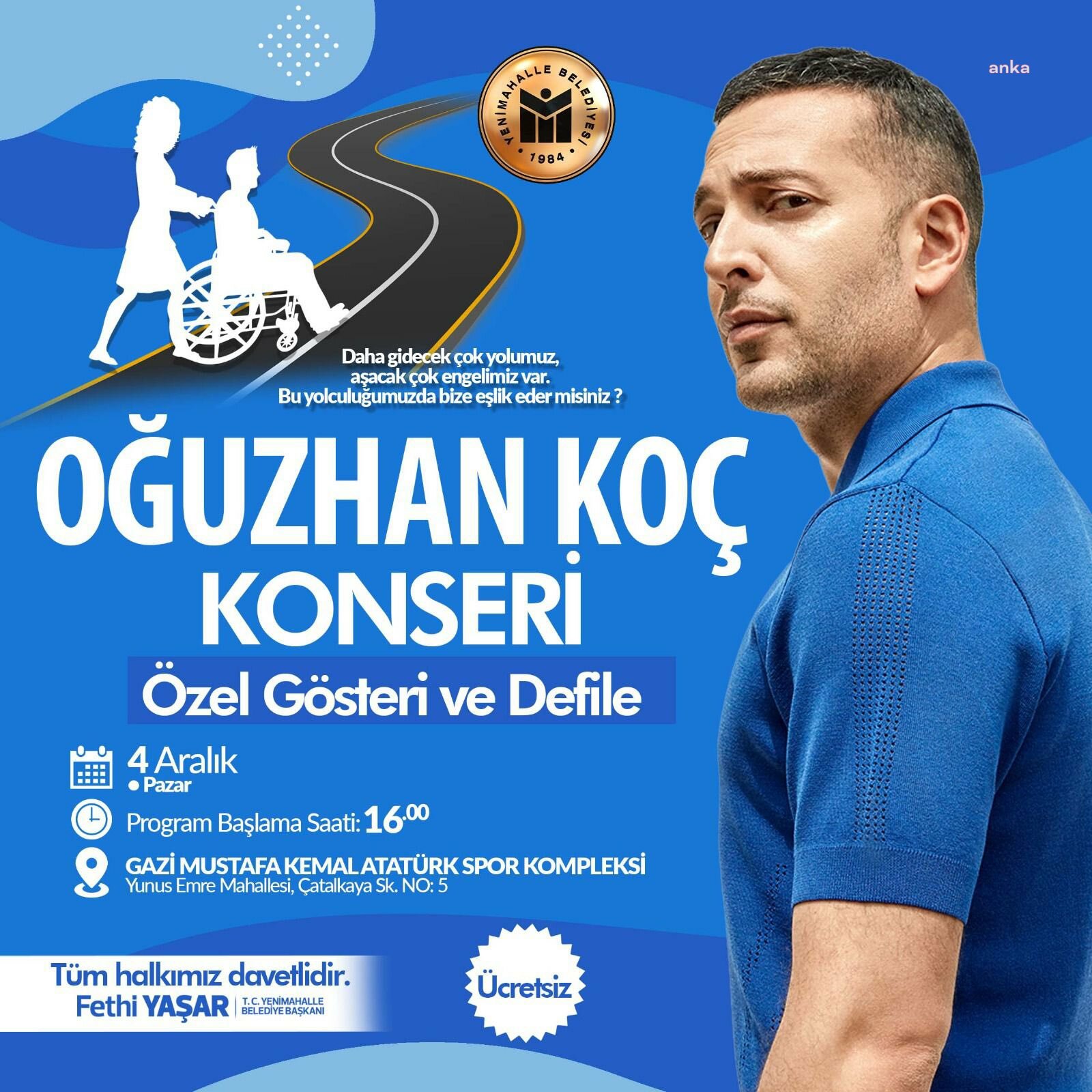 YENİMAHALLE BELEDİYESİ’NDEN ENGELLİLER GÜNÜNE ÖZEL PROGRAM