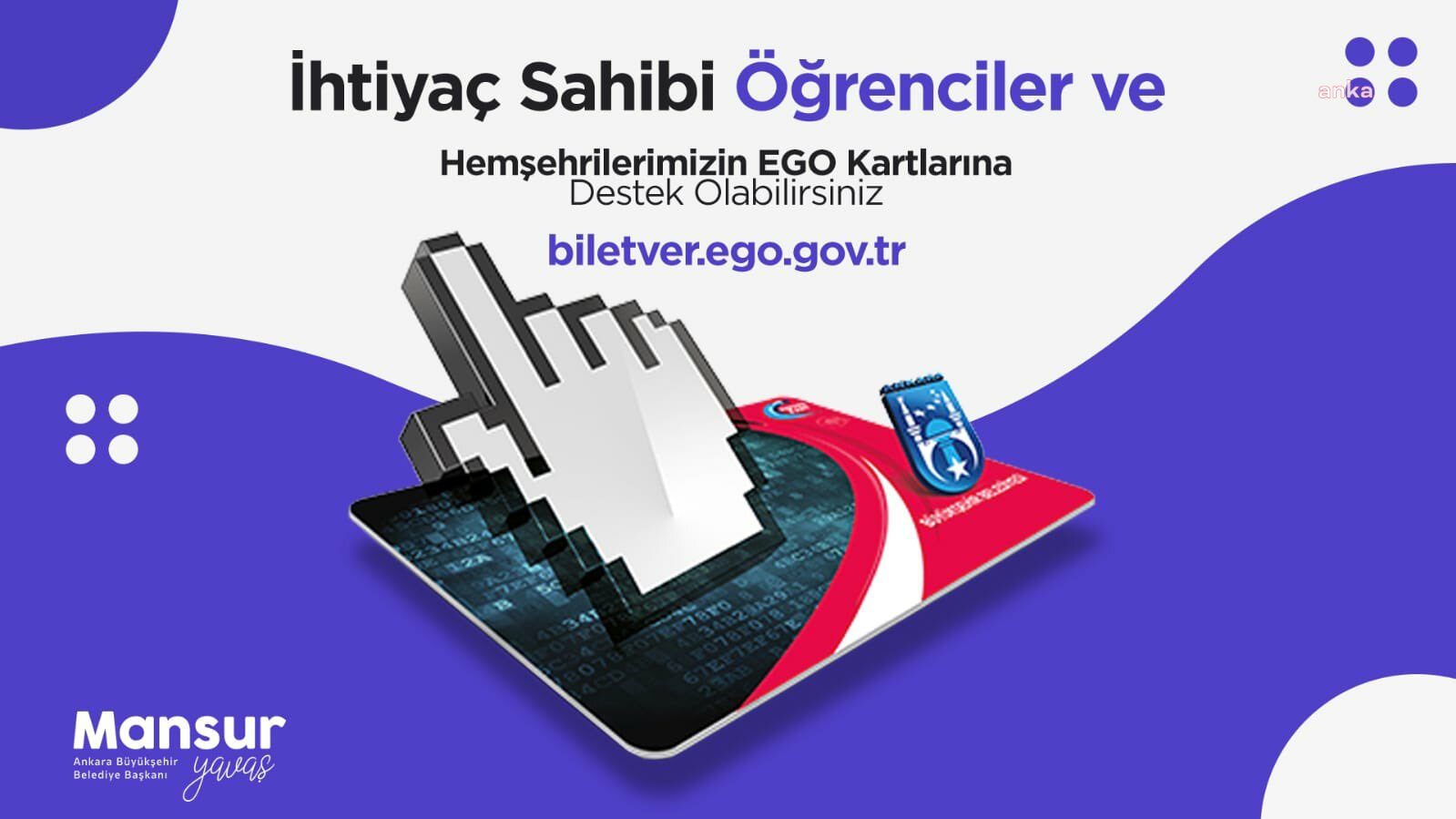 ANKARA BÜYÜKŞEHİR BELEDİYESİ'NDEN İHTİYAÇ SAHİPLERİ İÇİN 'BİLET VER' KAMPANYASI