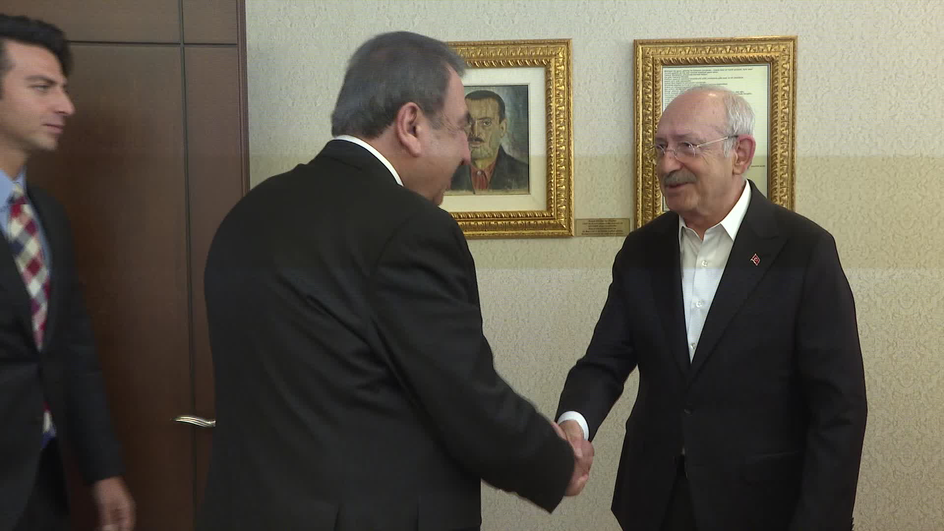 KILIÇDAROĞLU, TOBB BAŞKANI HİSARCIKLIOĞLU’NU MAKAMINDA KABUL ETTİ