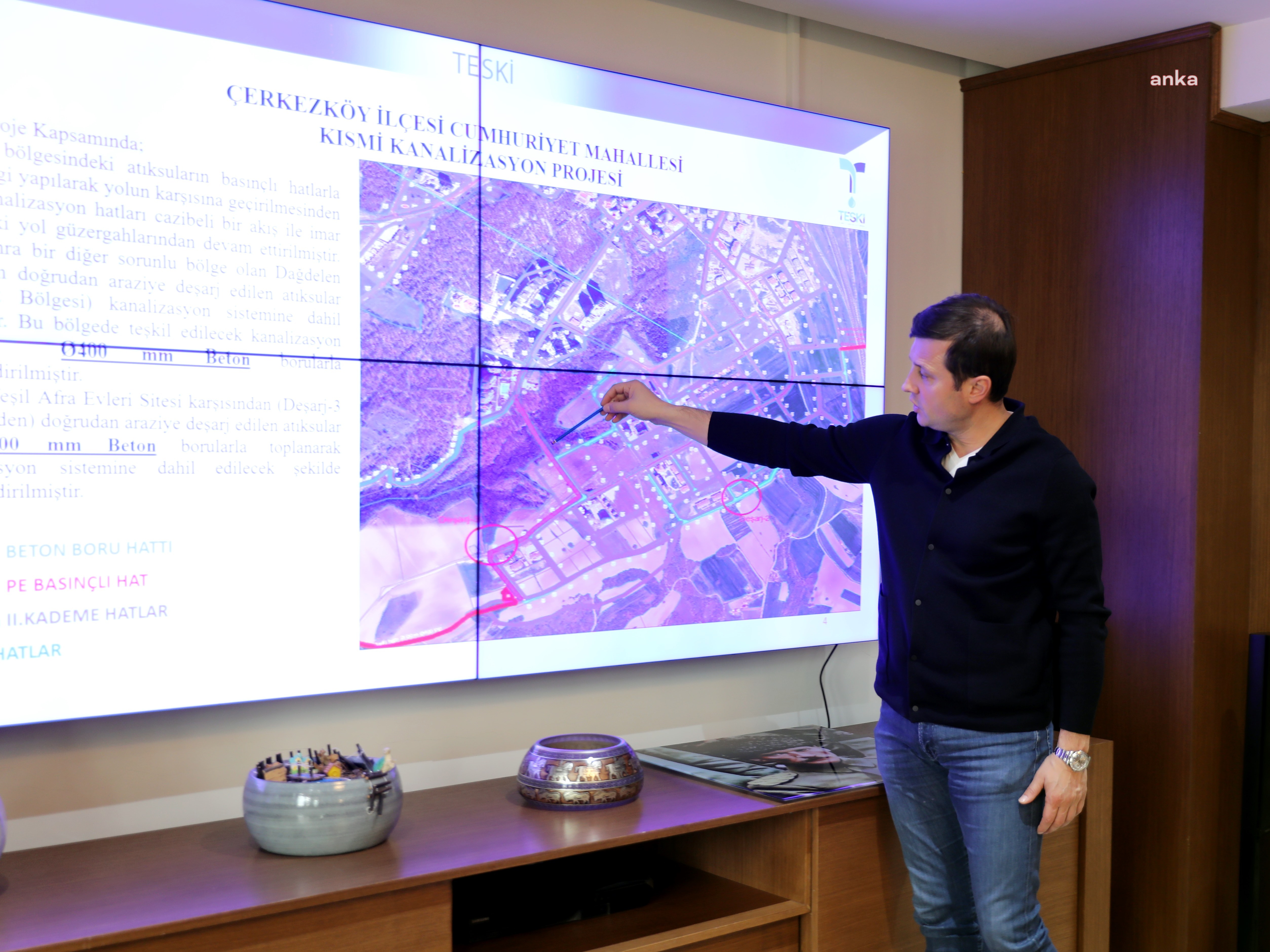 ÇERKEZKÖY’DE TESKİ YATIRIMLARI GÖRÜŞÜLDÜ