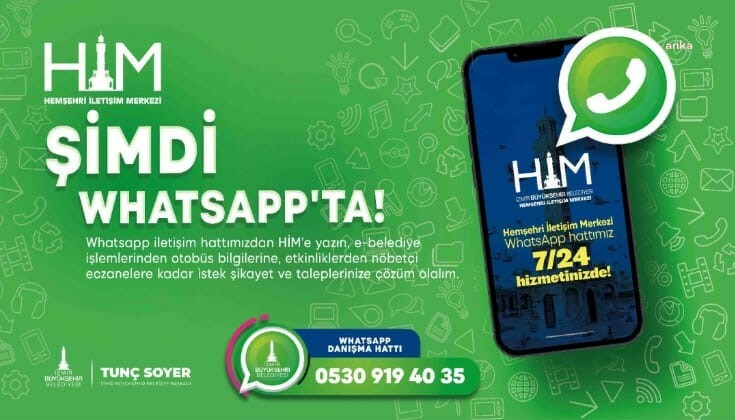 İZMİR BÜYÜKŞEHİR BELEDİYESİ'NDEN WHATSAPP HİZMET HATTI
