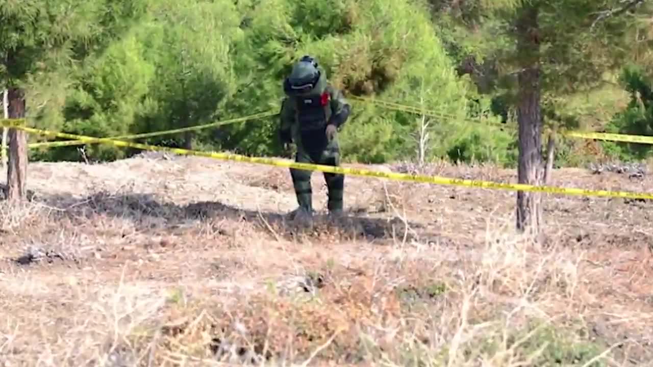 ECEABAT’TA ÇANAKKALE SAVAŞINDAN KALMA TOP MERMİSİ İMHA EDİLDİ