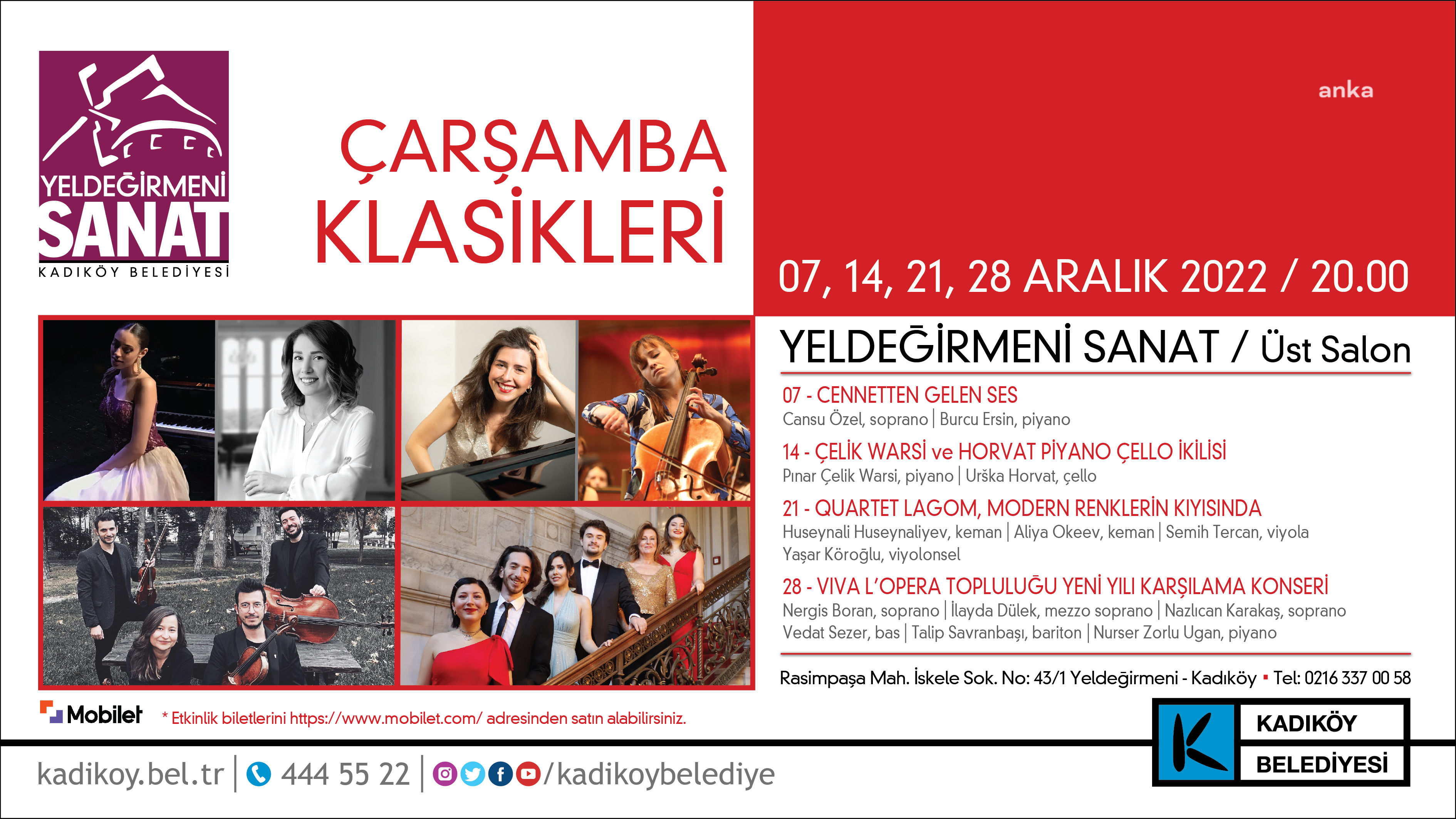KADIKÖY BELEDİYESİ YELDEĞİRMENİ SANAT’IN BU HAFTAKİ KONUKLARI LONDRA’DAN