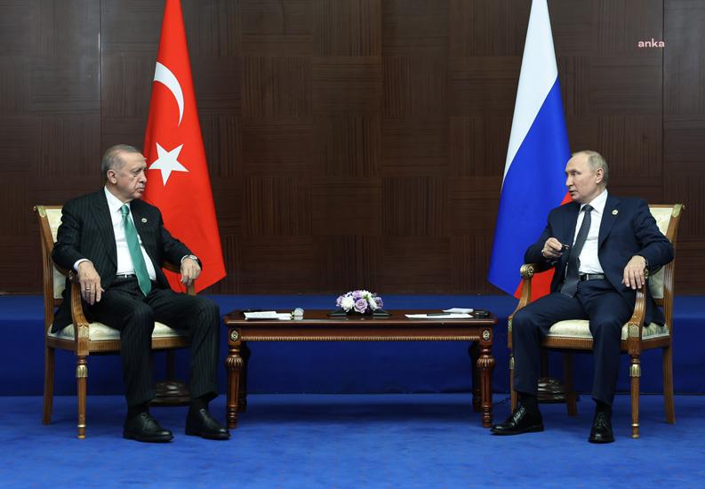 ERDOĞAN, RUSYA DEVLET BAŞKANI VLADİMİR PUTİN İLE GÖRÜŞTÜ